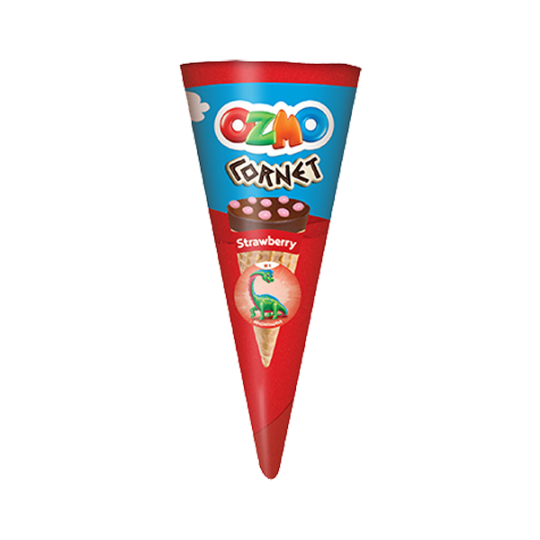 OZMO Cornet Waffle Cone with Cream (25g) - 24 Pieces per box