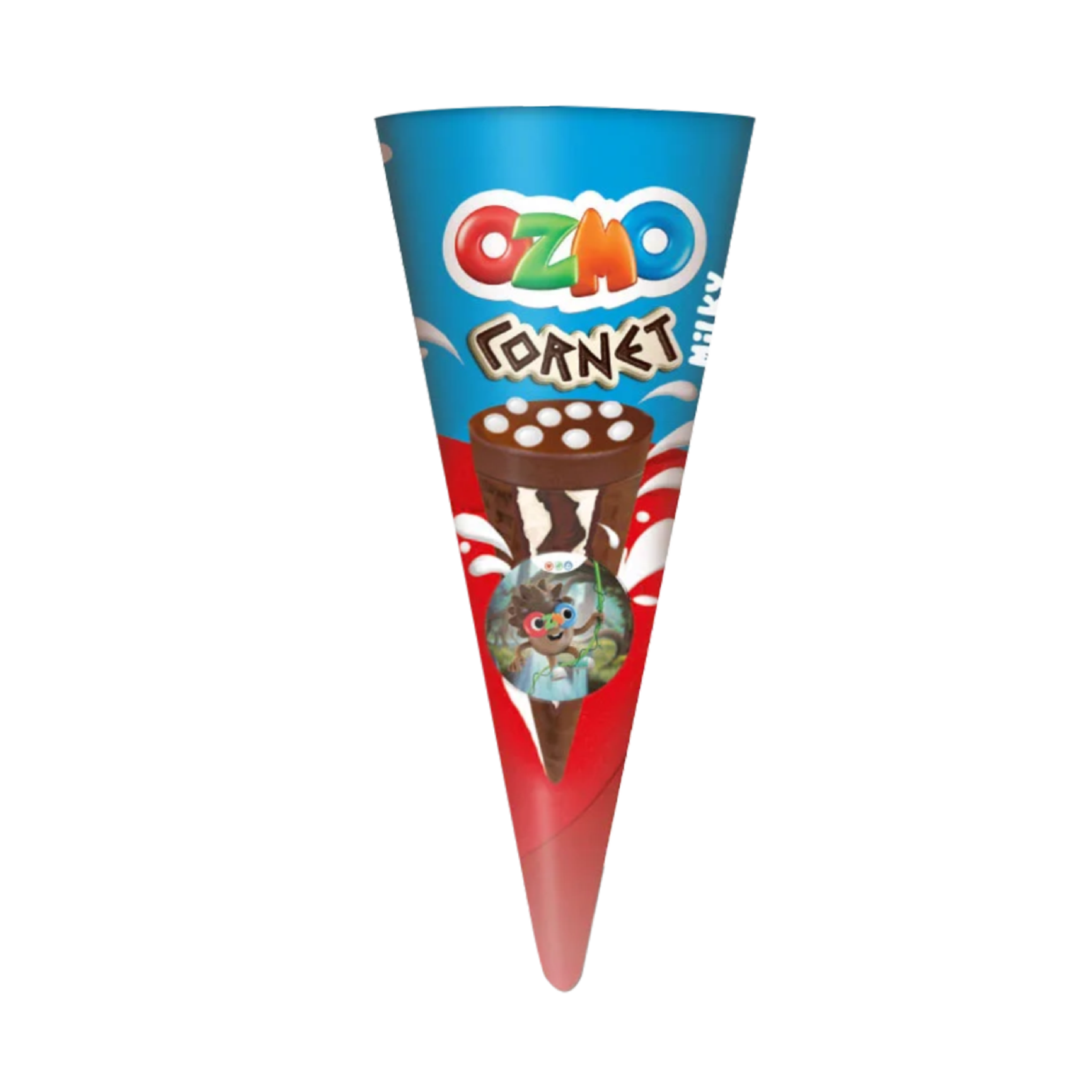 OZMO Cornet Waffle Cone with Cream (25g) - 24 Pieces per box