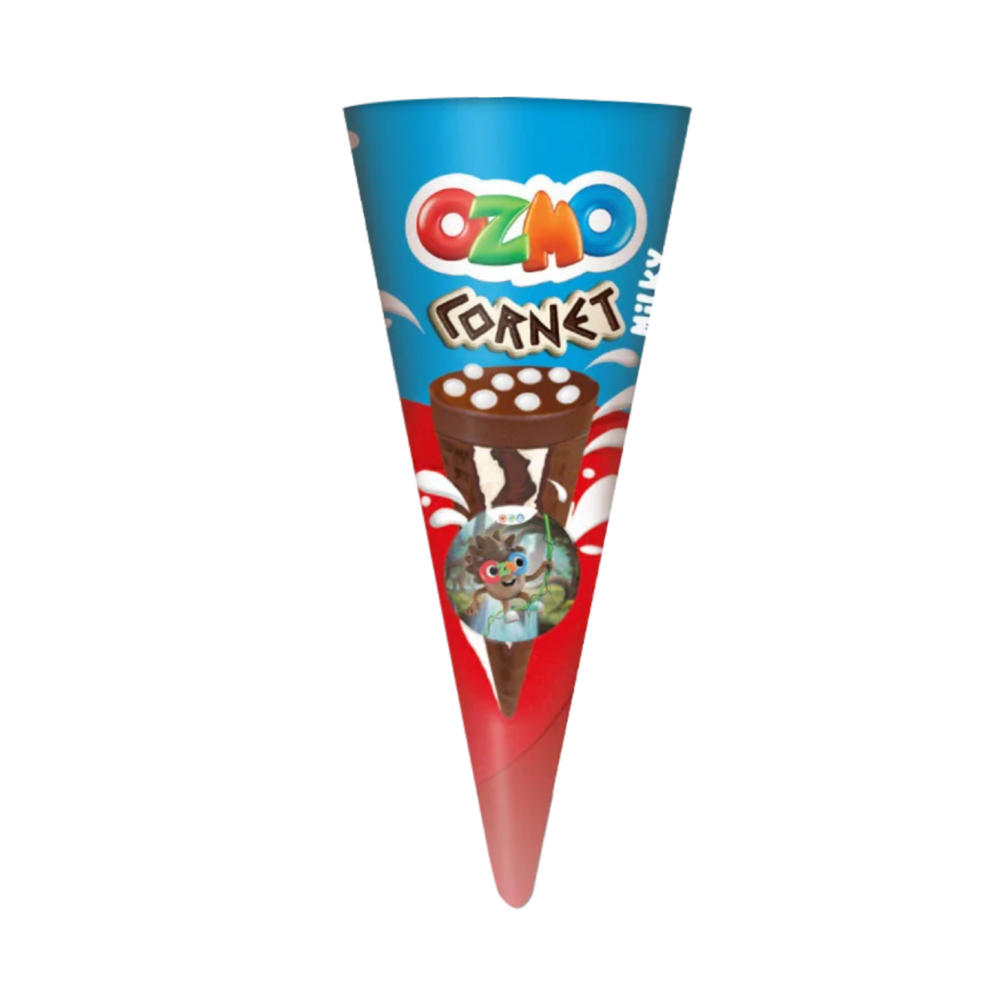 OZMO Cornet Waffle Cone with Cream (25g) - 24 Pieces per box