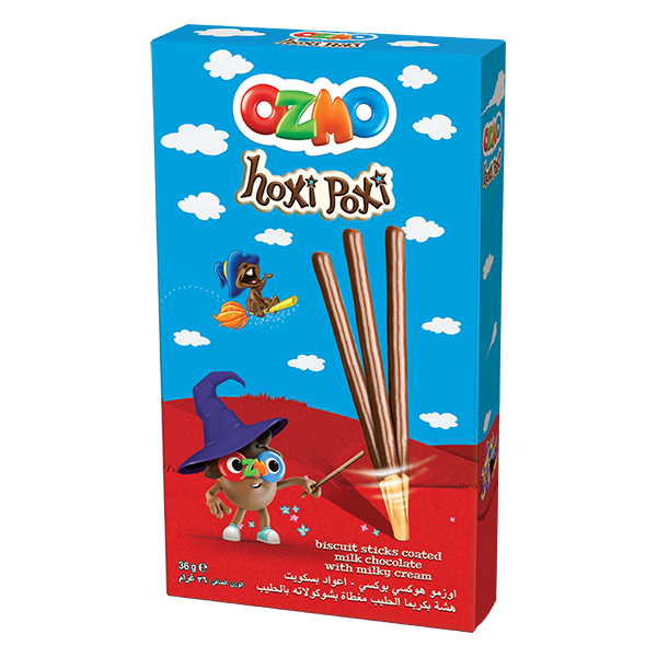 OZMO Hoxi poxi sticks coated in milk chocolate