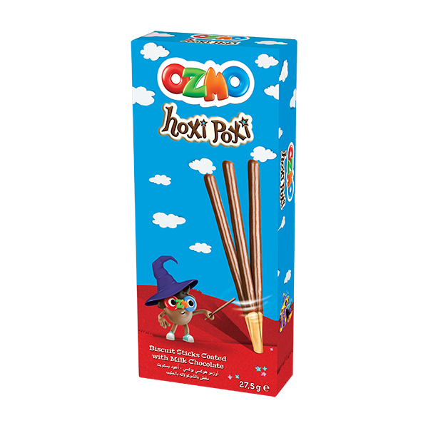 OZMO Hoxi poxi sticks coated in milk chocolate