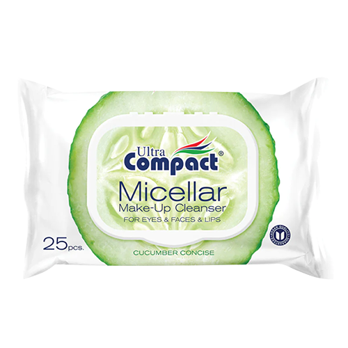 ULTRA COMPACT Micellar Make up Cleanser wipes 25 sheets