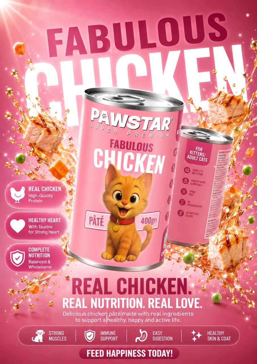 Pawstar - Premium pet nutrition made with real ingredients (400g)