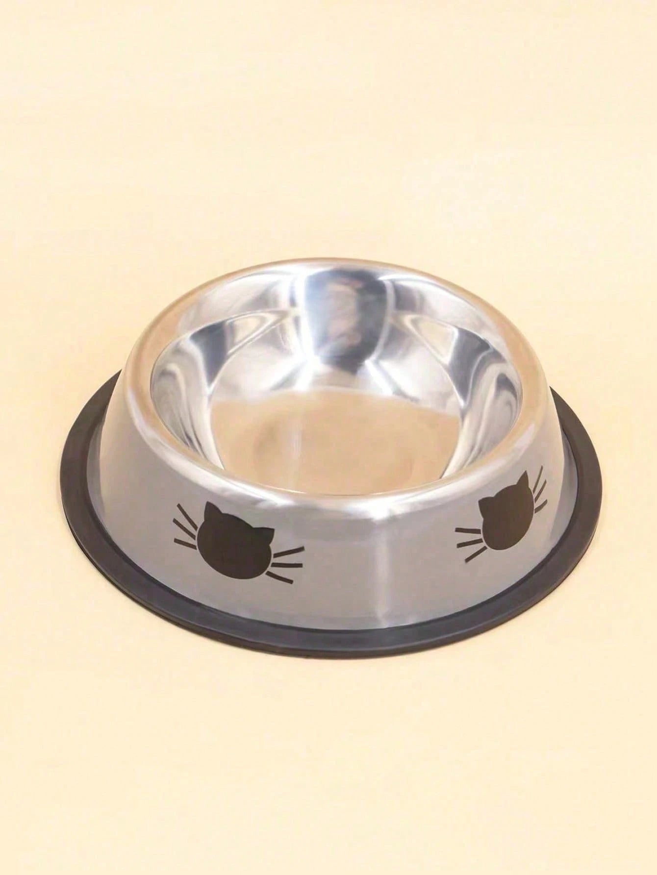 Stainless Steel Cat Bowl – Colorful Non‑Slip Food & Water Dish