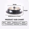 Stainless Steel Cat Bowl – Colorful Non‑Slip Food & Water Dish
