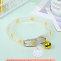 Luminous Pet Collar – Glow‑in‑the‑Dark Paw Print Design for Cats & Small Dogs