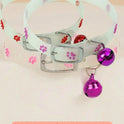 Luminous Pet Collar – Glow‑in‑the‑Dark Paw Print Design for Cats & Small Dogs