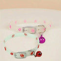 Luminous Pet Collar – Glow‑in‑the‑Dark Paw Print Design for Cats & Small Dogs