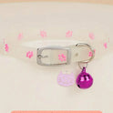 Luminous Pet Collar – Glow‑in‑the‑Dark Paw Print Design for Cats & Small Dogs