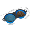 2‑in‑1 Portable Pet Bowl – Foldable Silicone Food & Water Container for Travel & Camping