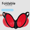 2‑in‑1 Portable Pet Bowl – Foldable Silicone Food & Water Container for Travel & Camping