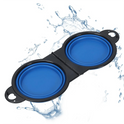 2‑in‑1 Portable Pet Bowl – Foldable Silicone Food & Water Container for Travel & Camping
