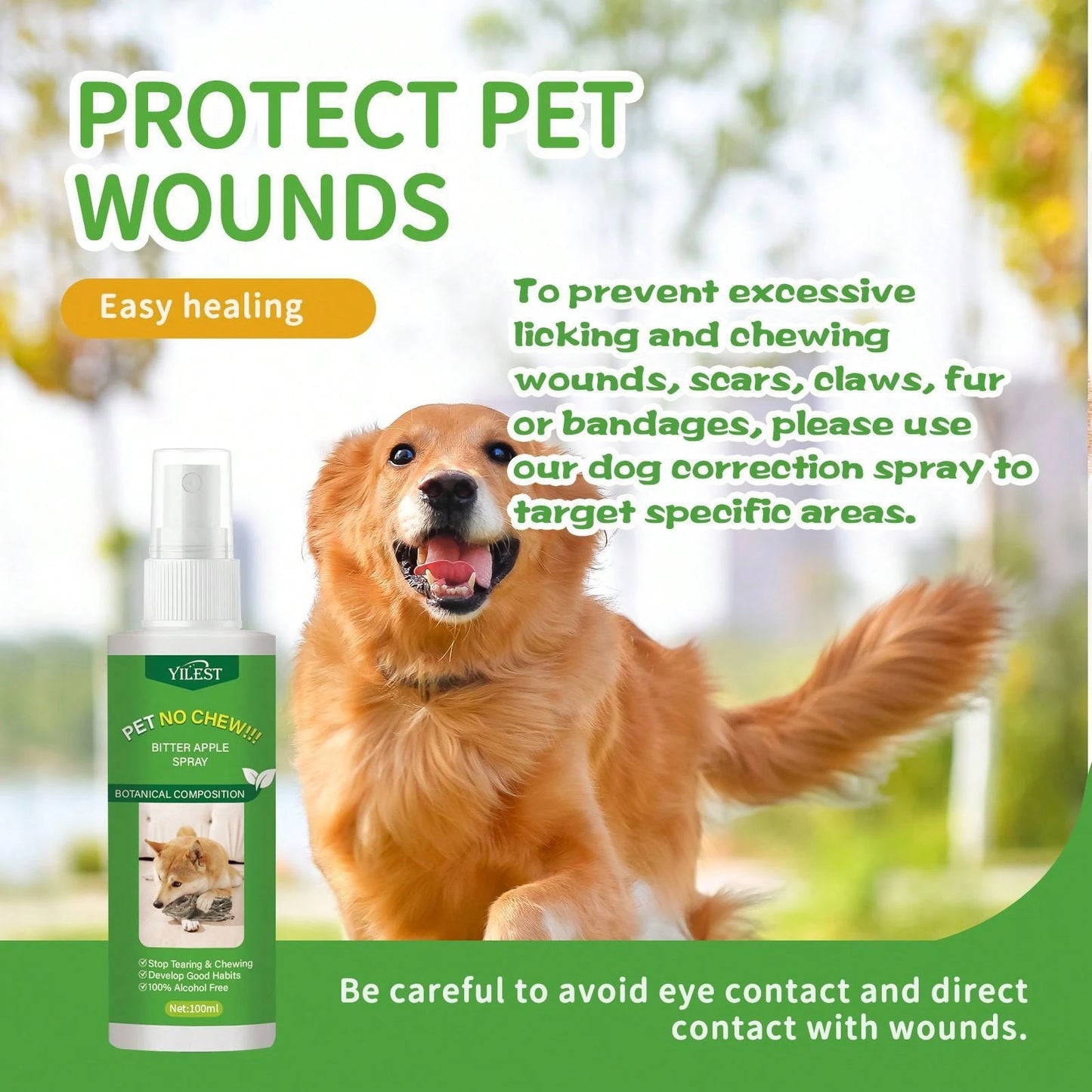 Anti-Chewing Pet Spray – Cat & Dog Training & Deterrent Spray