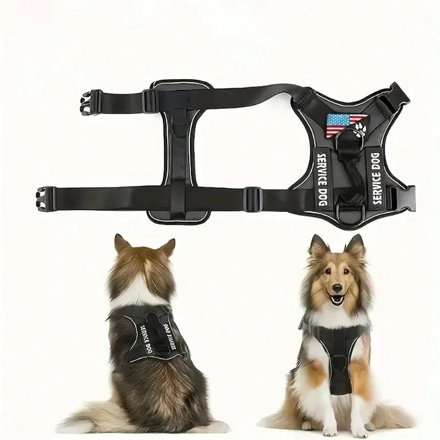 Shockproof Reflective Dog Harness – Adjustable Vest for Small, Medium & Large Dogs