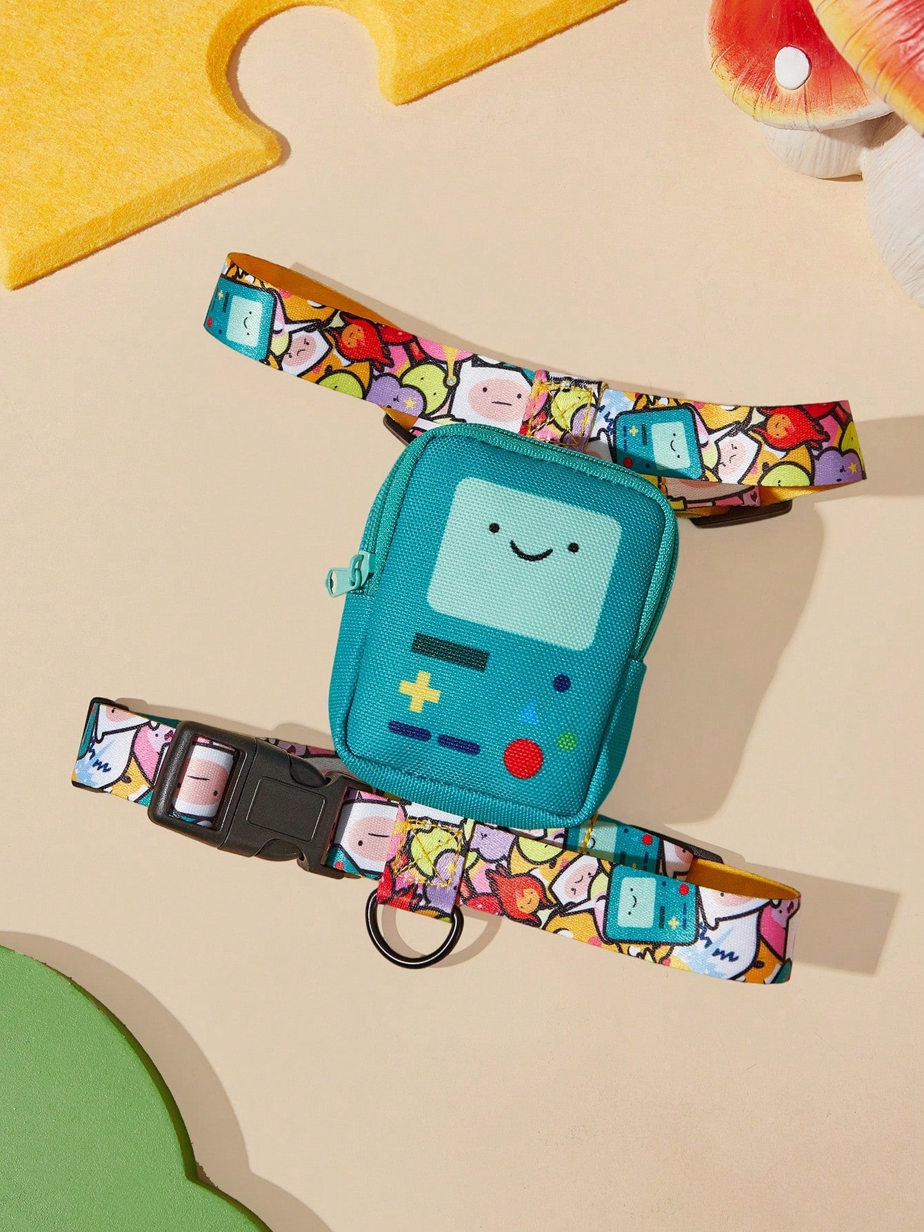 Adventure Time Pet Harness & Leash Set | Adjustable Dog & Cat Walking Set