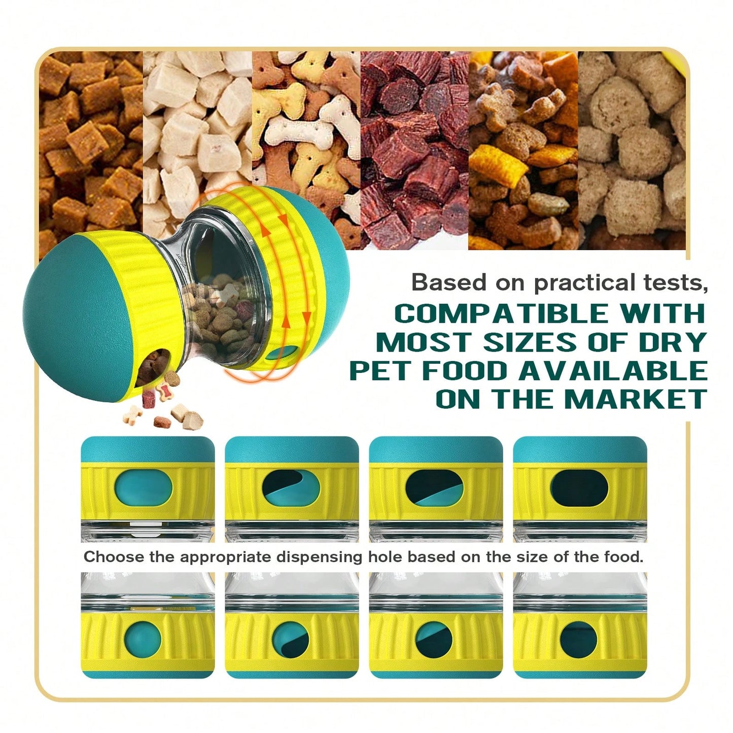 Interactive Dog Toy – Treat Dispenser Puzzle Ball & Food Feeder for All Breeds