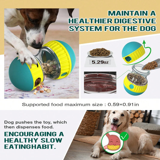 Interactive Dog Toy – Treat Dispenser Puzzle Ball & Food Feeder for All Breeds