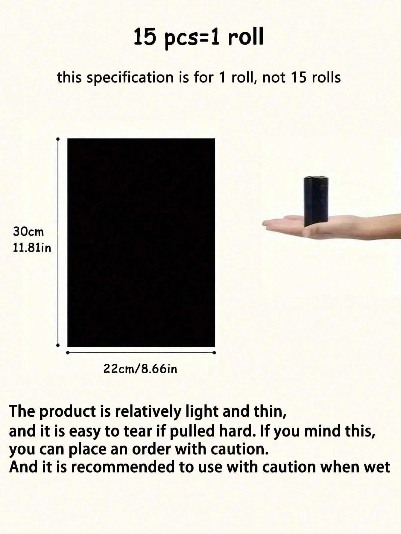 Leak‑Proof Dog Poop Bags – Durable Disposable Waste Bags