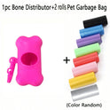 Dog Poop Bag Dispenser – Durable Polypropylene Holder with Pull Strap + 2 Rolls