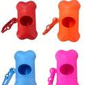 Dog Poop Bag Dispenser – Durable Polypropylene Holder with Pull Strap + 2 Rolls