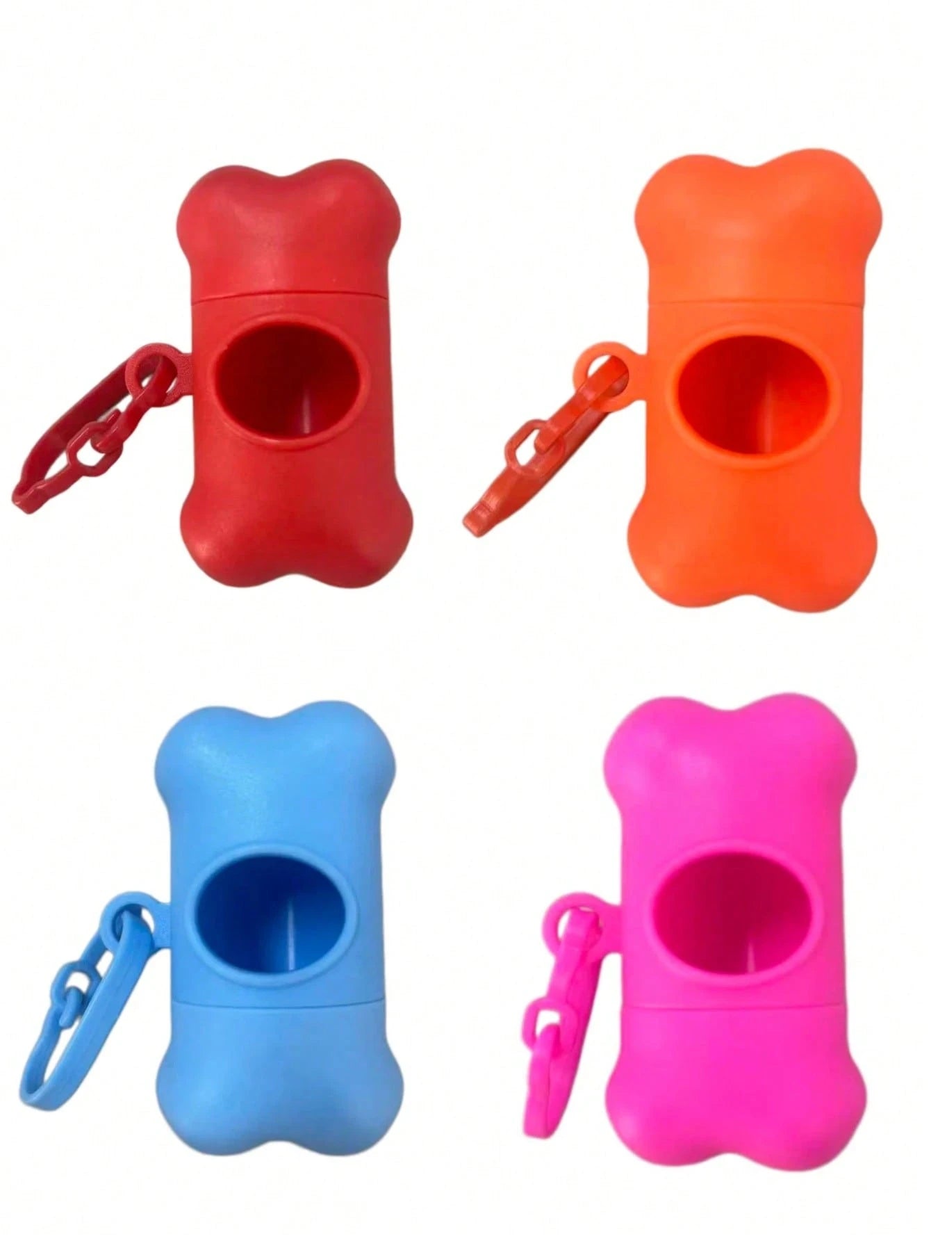 Dog Poop Bag Dispenser – Durable Polypropylene Holder with Pull Strap + 2 Rolls