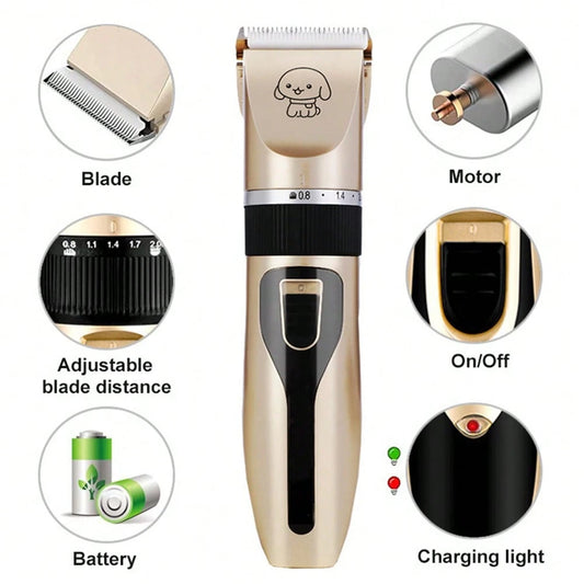 Rechargeable Pet Electric Trimmer for Dogs & Cats | Hair Clipper