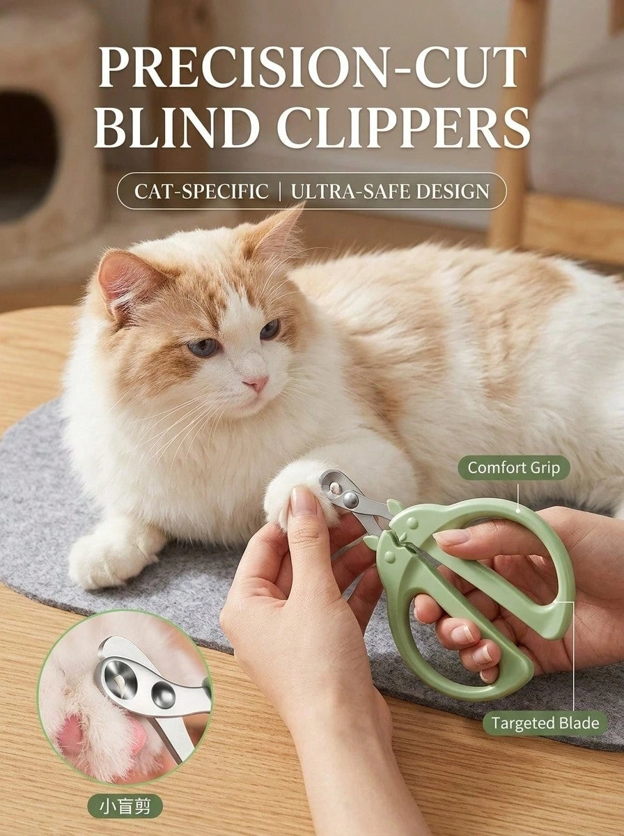 Professional Pet Nail Clippers with Safety Guard | Precision Trimmer