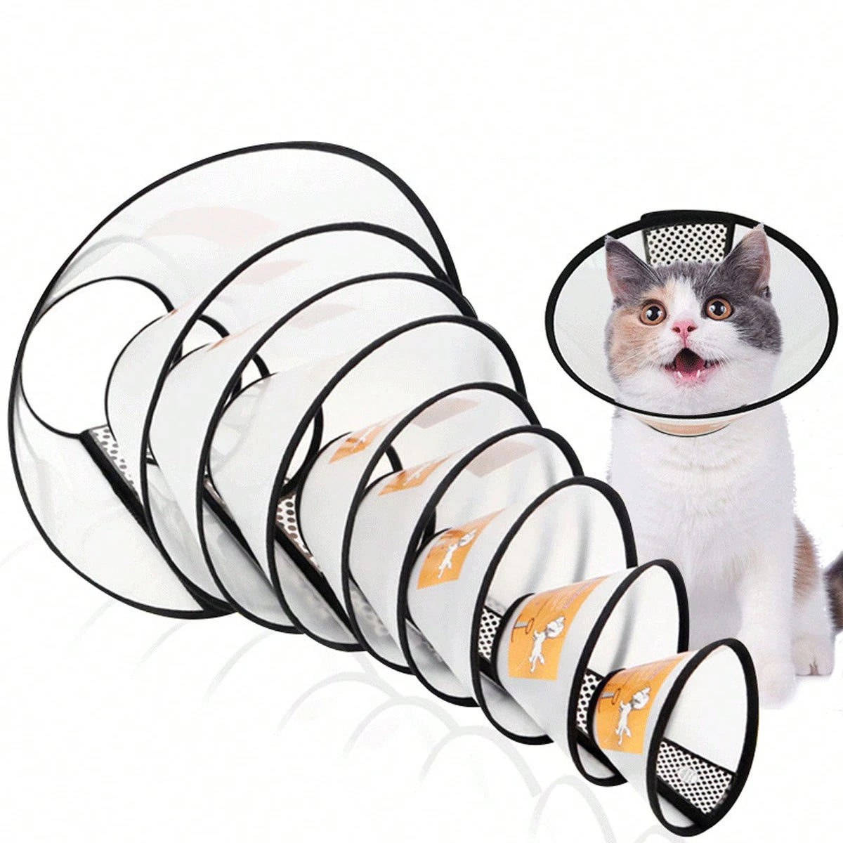 Pet Recovery Collar for Dogs & Cats | Anti-Lick Protective Cone