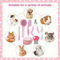 8-Piece Cat & Dog Grooming Kit | Self-Cleaning Brush & Nail Care Set