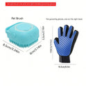Soft Silicone Pet Bath Brush Scrubber – Grooming Shampoo & Massage Dispenser
