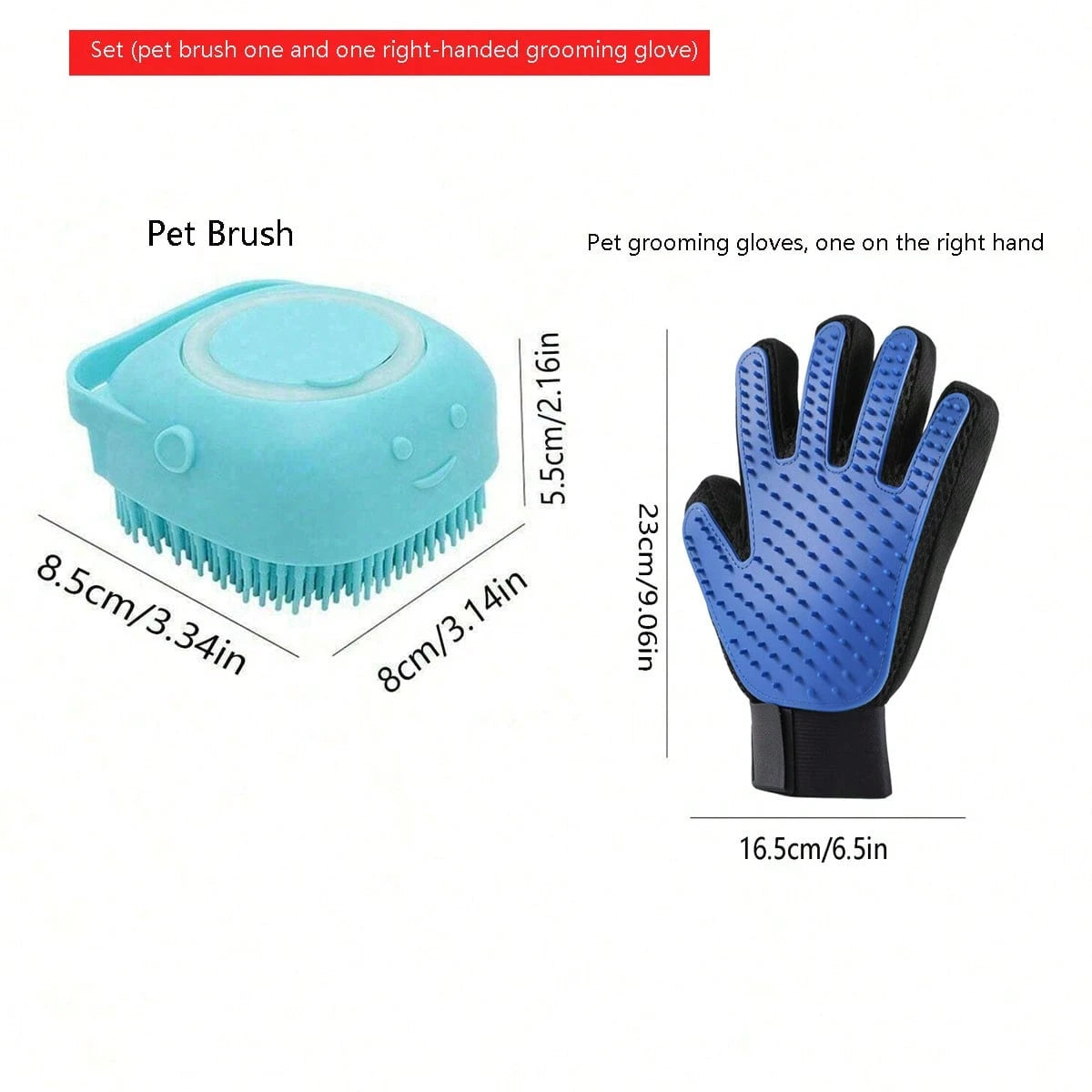 Soft Silicone Pet Bath Brush Scrubber – Grooming Shampoo & Massage Dispenser