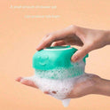 Silicone Pet Massage Grooming Glove with Bath Brush Shampoo Dispenser for dogs
