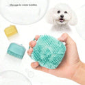 Silicone Pet Massage Grooming Glove with Bath Brush Shampoo Dispenser for dogs