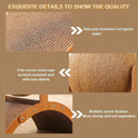 Wooden Cat Scratcher | Arch Bridge Scratching Pad with Sisal Ball