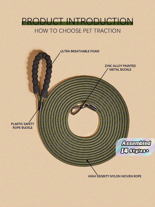 Lightweight Dog Training Rope Leash | Long Lead for Walking & Recall