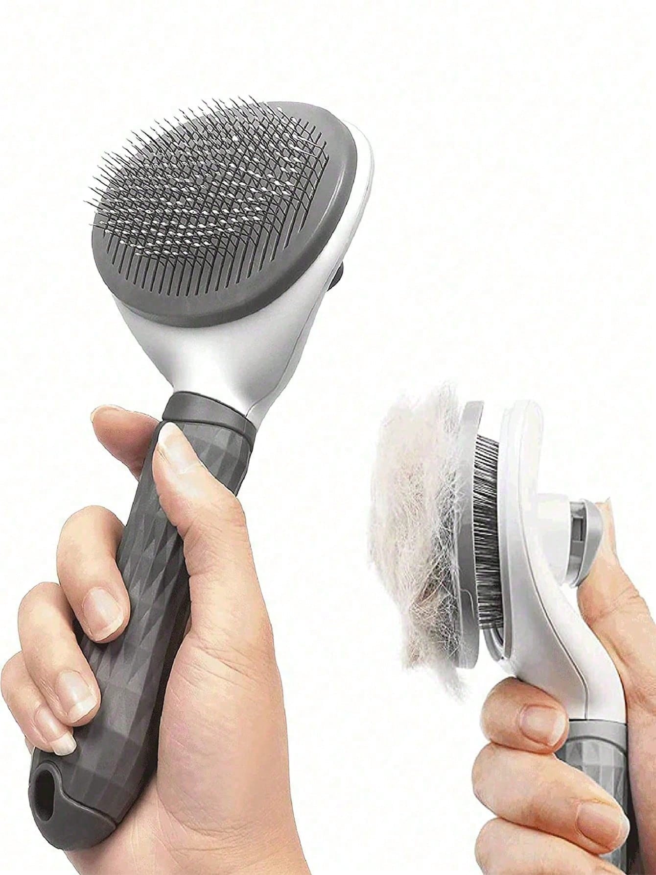 Self Cleaning Pet Grooming Brush for Dogs & Cats | Deshedding Comb