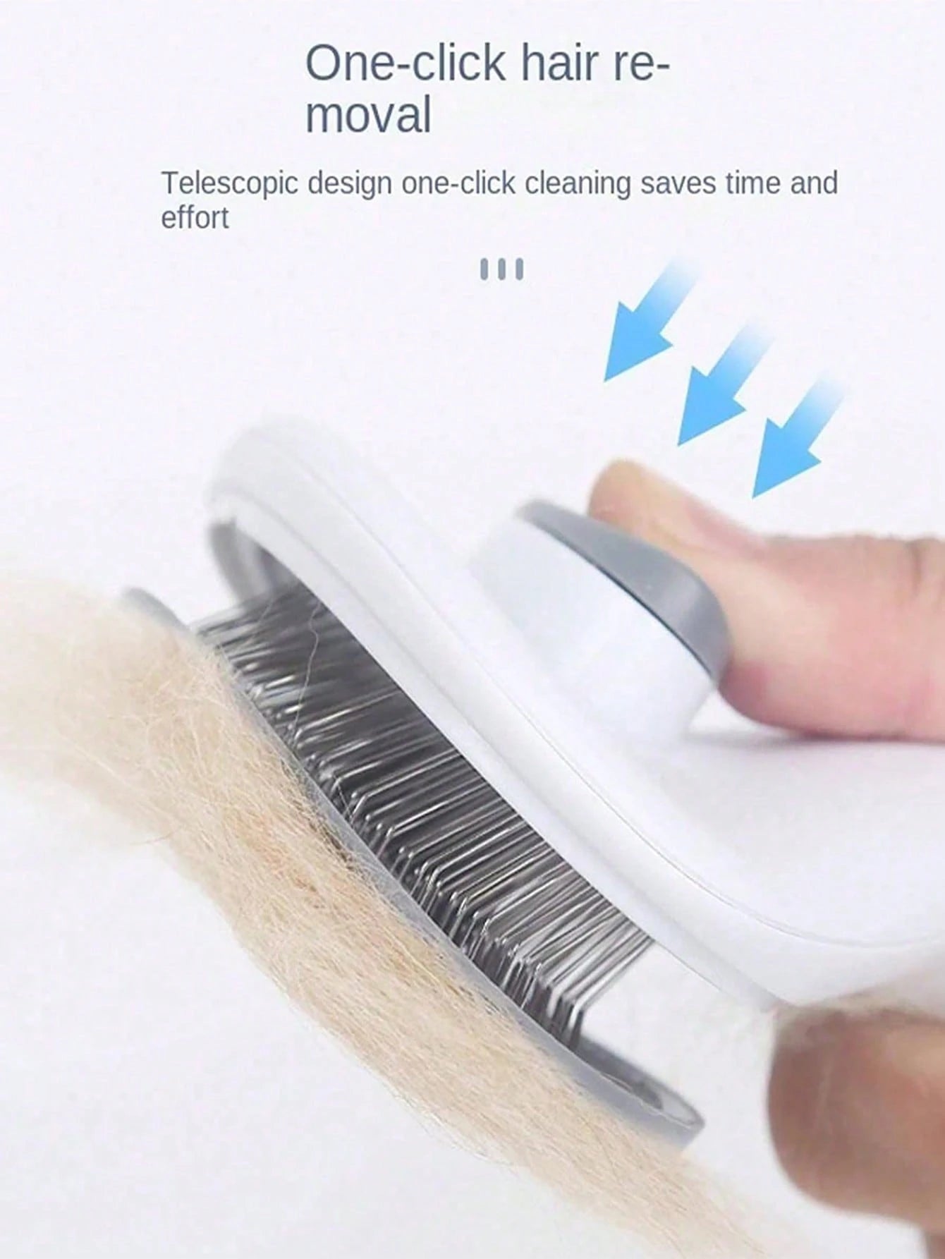 Self Cleaning Pet Grooming Brush for Dogs & Cats | Deshedding Comb