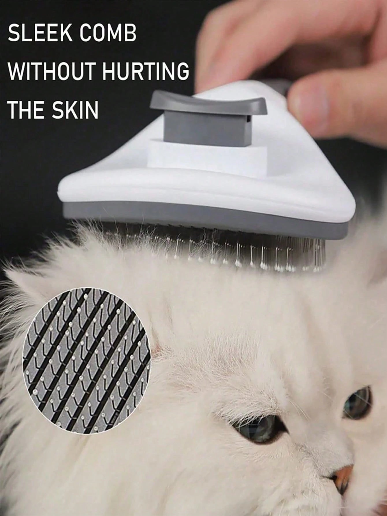 Self Cleaning Pet Grooming Brush for Dogs & Cats | Deshedding Comb