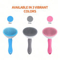 Self Cleaning Pet Grooming Brush for Dogs & Cats | Deshedding Comb