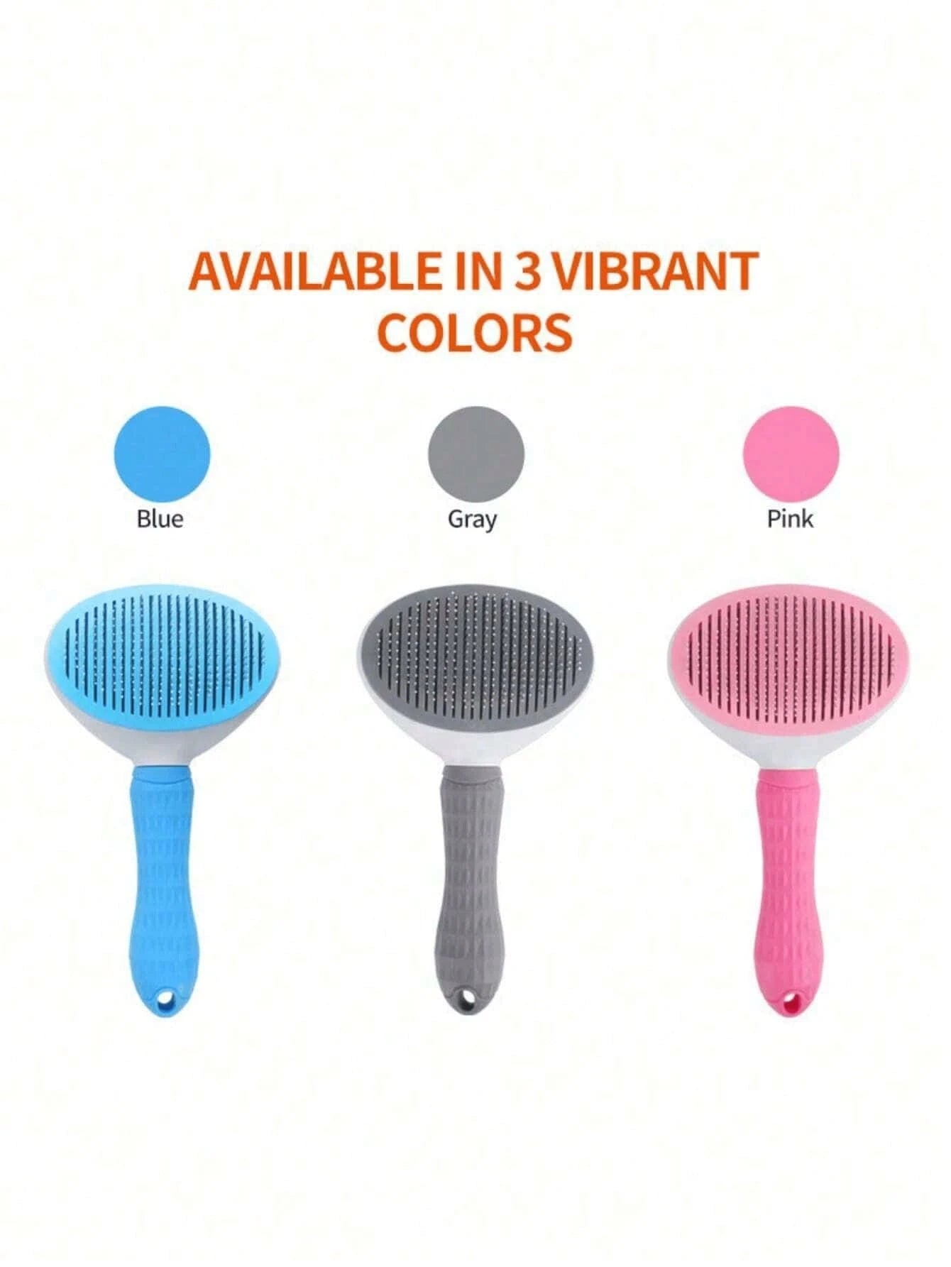 Self Cleaning Pet Grooming Brush for Dogs & Cats | Deshedding Comb