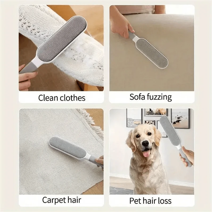 Double‑Sided Lint Remover – Manual Fuzz & Pet Hair Cleaner for Home & Clothing