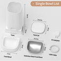 ROJECO 4L Automatic Pet Feeder | Button Version, Single Bowl