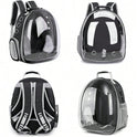 Transparent Space Capsule Pet Backpack – Hard Shell Breathable Carrier for Cats & Dogs