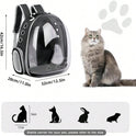 Transparent Space Capsule Pet Backpack – Hard Shell Breathable Carrier for Cats & Dogs