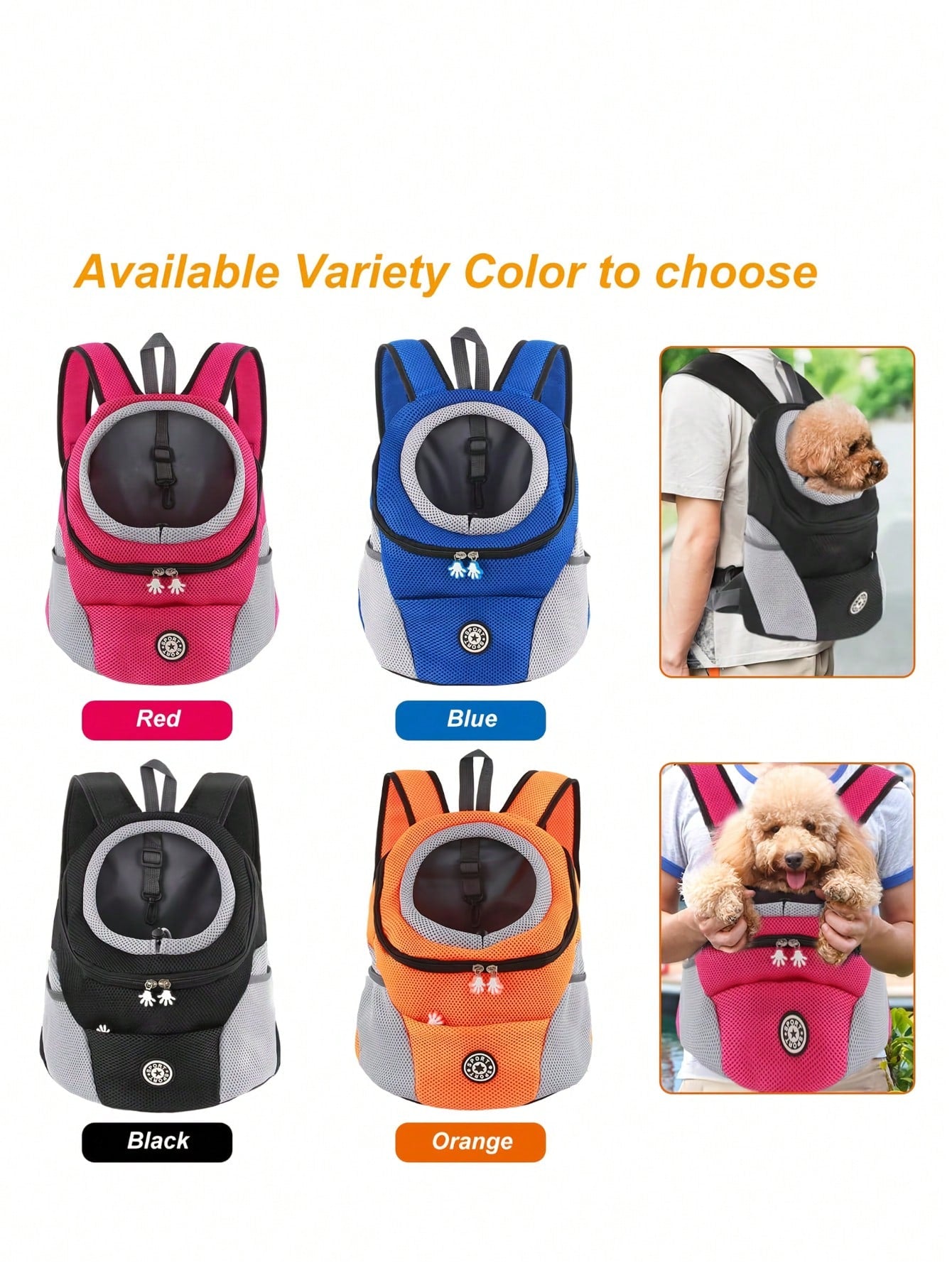 Pet Carrier Backpack for Small Dogs & Cats | Breathable Travel Bag