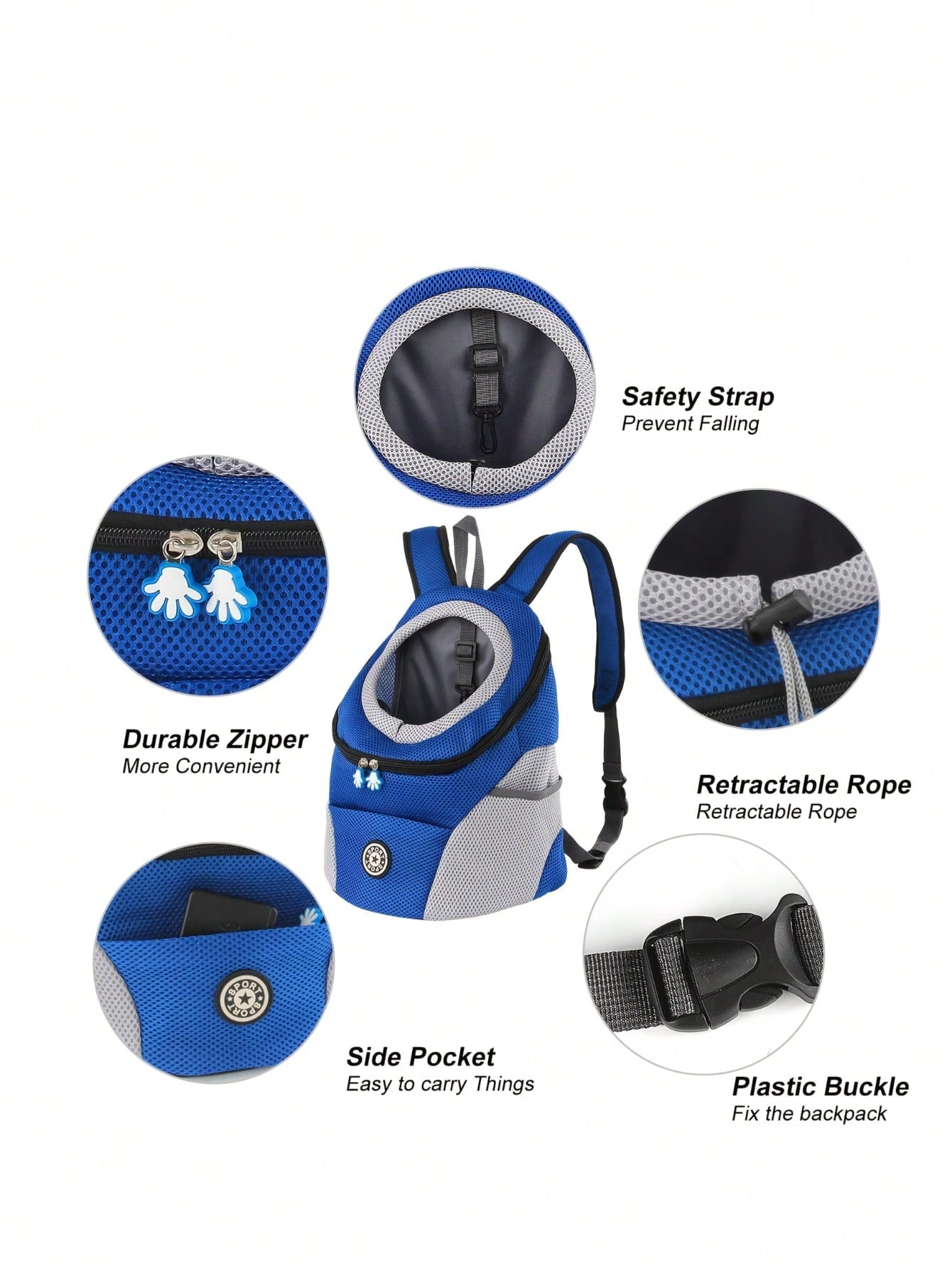 Pet Carrier Backpack for Small Dogs & Cats | Breathable Travel Bag
