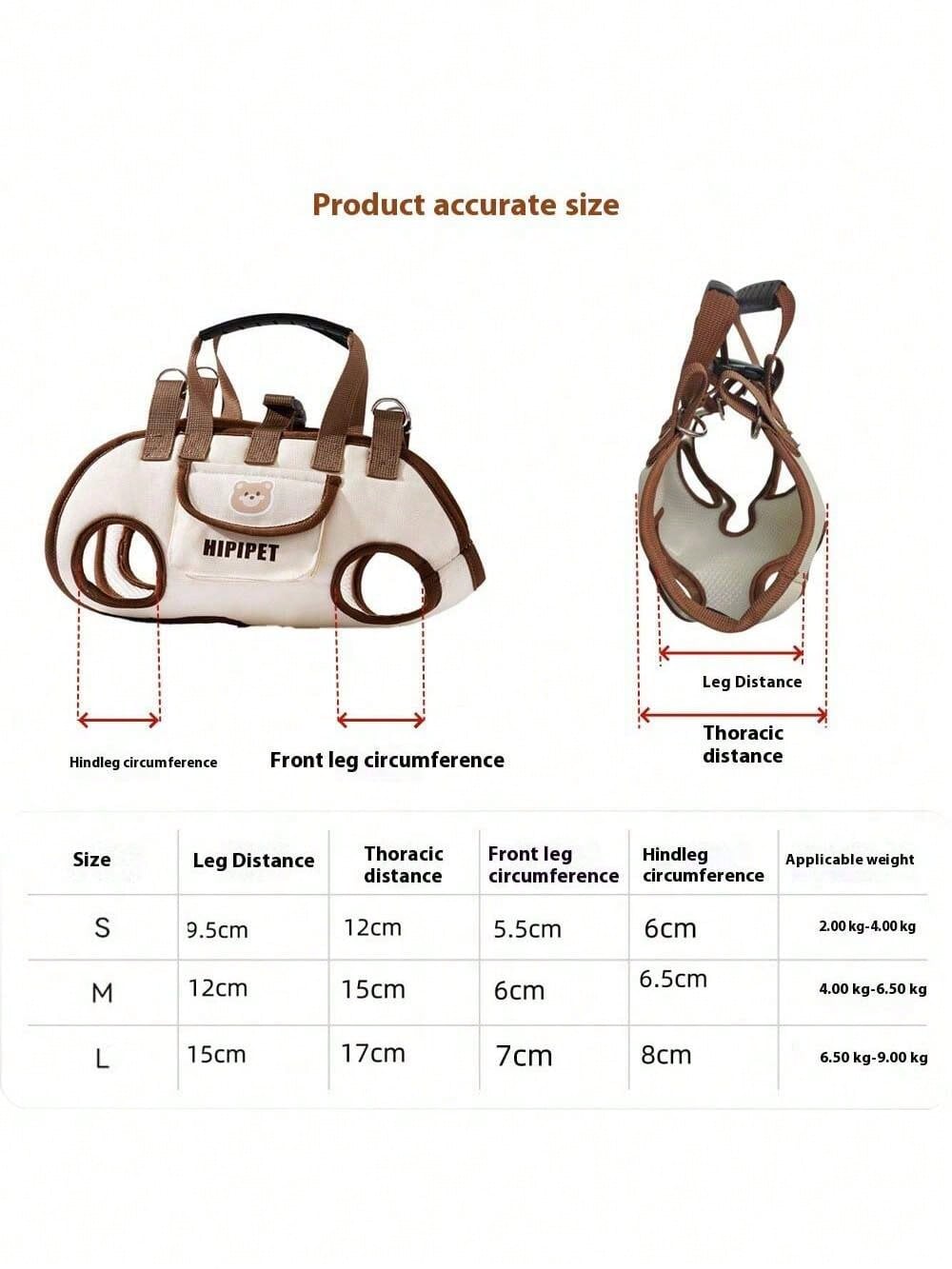 Dog Backpack – Portable Breathable Carrier with Adjustable Straps for Cats & Dogs