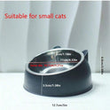 Elevated Stainless Steel Cat Bowl – 2‑in‑1 Inclined Food & Water Dish with Cute Ear Stand
