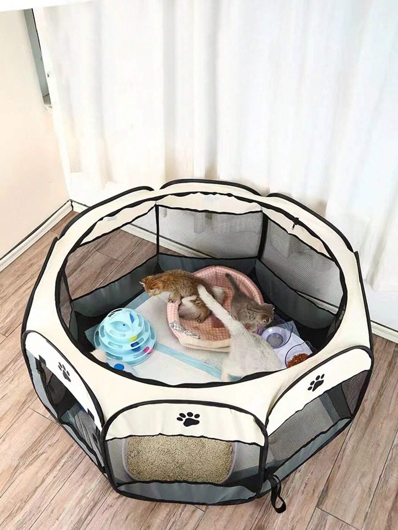 Octagon Pet Fence – Portable Pet Tent & Cage for Cats & Dogs