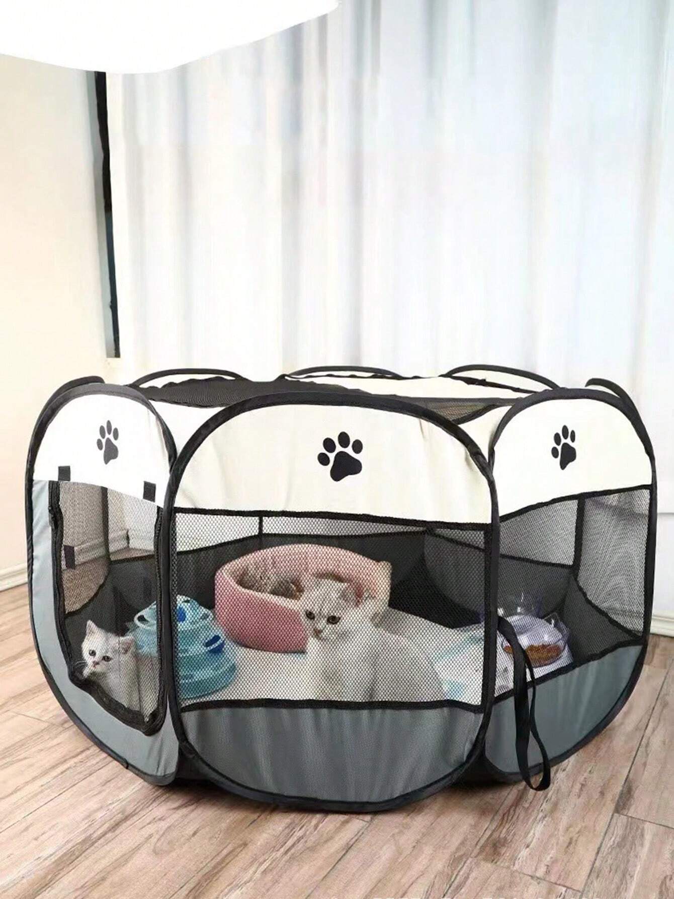 Octagon Pet Fence – Portable Pet Tent & Cage for Cats & Dogs